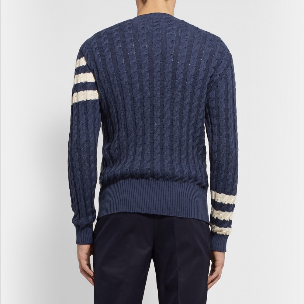 Etro Striped Cotton/Cashmere Blend Sweater - Picture 2 of 9